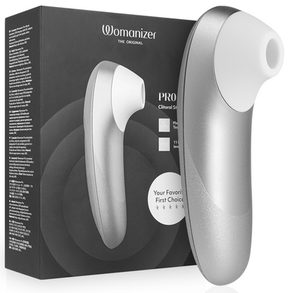 WOMANIZER – PRO VIBRANT KLITORISSTIMULATOR SILVERGRÅ