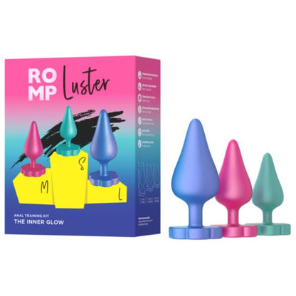 ROMP - LUSTER ANAL TRÄNINGSKIT S/M/L MED BLOMFORMAD BAS