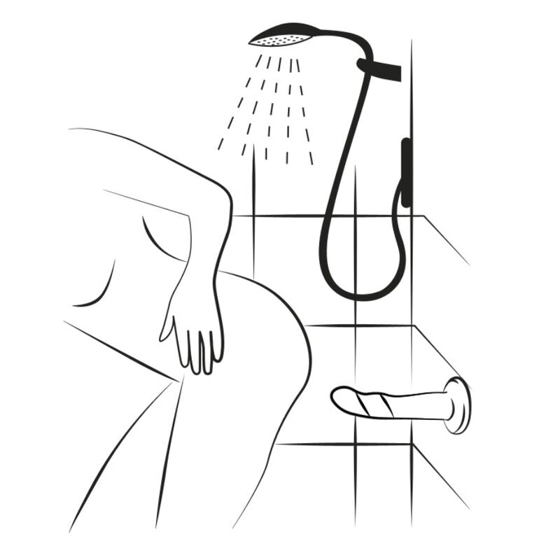 ROMP - PICCOLO SILIKONDILDO MED TREKOLORS SUGKOPP 14 CM