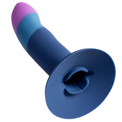 ROMP - PICCOLO SILIKONDILDO MED TREKOLORS SUGKOPP 14 CM