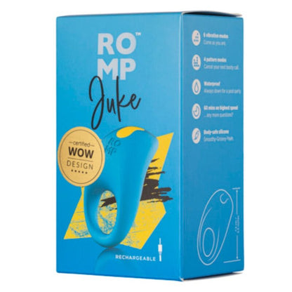 ROMP - JUKE SILIKONPENISRING MED KLITORISSTIMULERANDE VIBRATOR