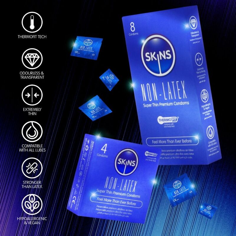 SKINS – LATEXFRIA KONDOMER 8-PACK