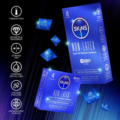 SKINS – LATEXFRIA KONDOMER 8-PACK