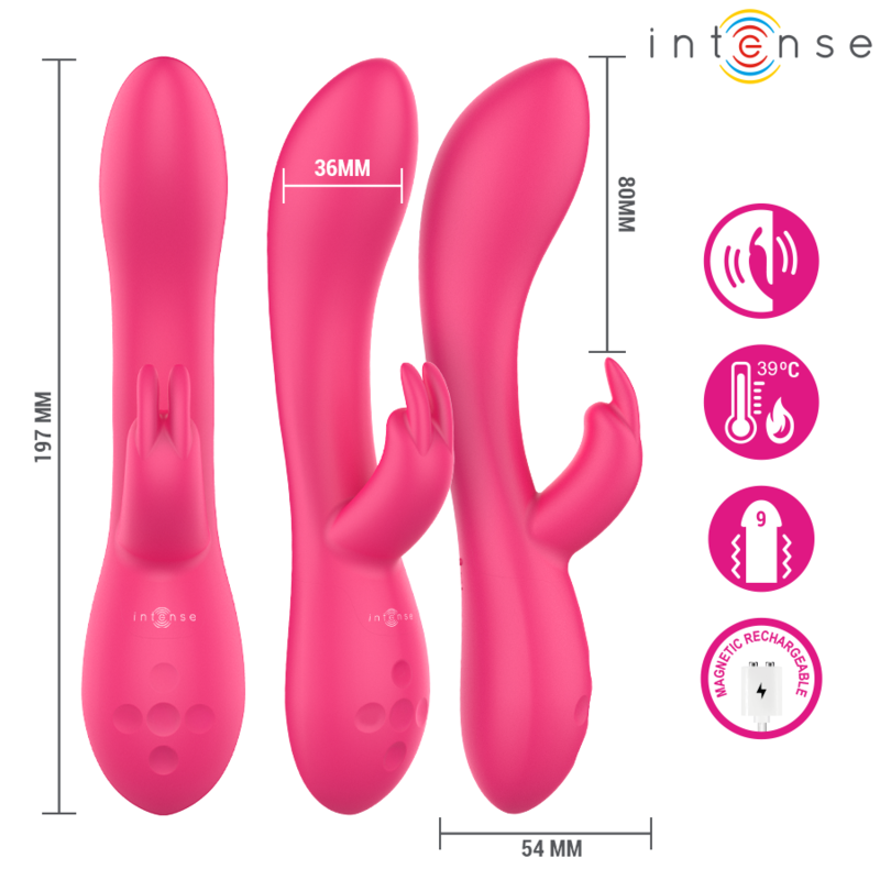 INTENSE - TAMMY RABBITSTIMULATOR MED VÄRME