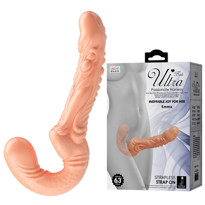 BAILE - EMMA TEXTURED DOUBLE PENETRATION STRAP-ON HUD