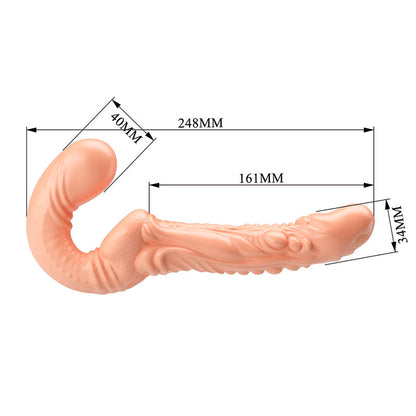 BAILE - EMMA TEXTURED DOUBLE PENETRATION STRAP-ON HUD