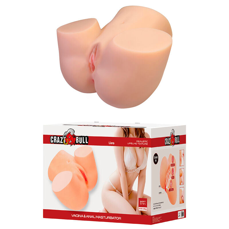 CRAZY BULL - LIORA XXL DUBBEL VAGINAL- OCH ANALVIBRERANDE MASTURBATOR
