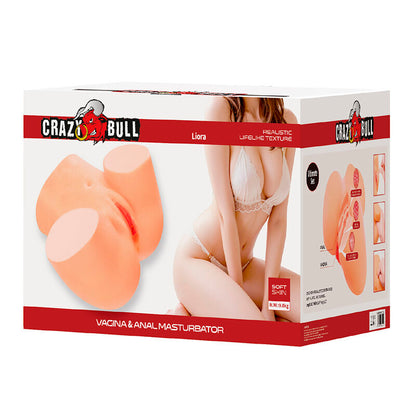 CRAZY BULL - LIORA XXL DUBBEL VAGINAL- OCH ANALVIBRERANDE MASTURBATOR