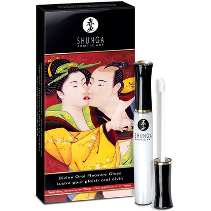 SHUNGA - DIVINE LIP GLOSS STRAWBERRY & CAVA - Kink&Play