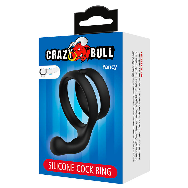CRAZY BULL - YANCY DUBBEL KUK- OCH BOLLRING SVART