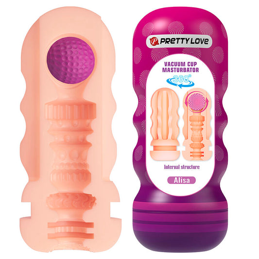 PRETTY LOVE - VAGINAL UTJÄMNANDE ONANIST MED SUGKOPP OCH INVÄNDIGA TEXTURER
