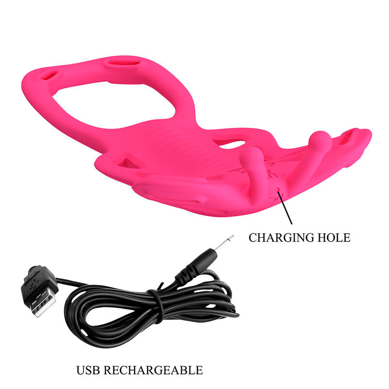 PRETTY LOVE - BUTTERFLY APP CONTROL PANTY MASSAGER PINK