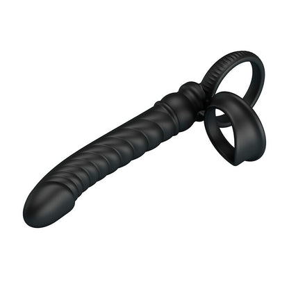 PRETTY LOVE - MERRITT ANAL VIBRATOR WITH RING AND VIBRATION BLACK