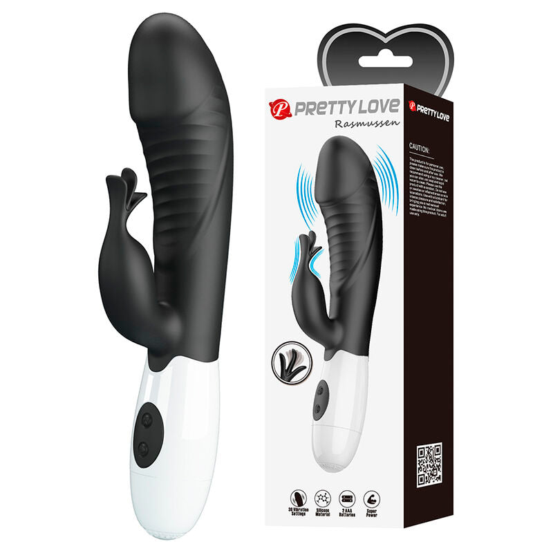 PRETTY LOVE - RASMUSSEN 30-FUNKTIONS RABBITVIBRATOR SVART