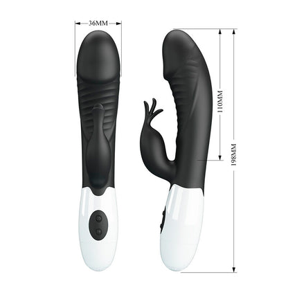 PRETTY LOVE - RASMUSSEN 30-FUNKTIONS RABBITVIBRATOR SVART