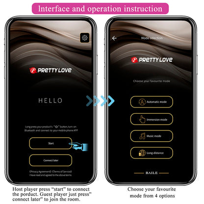 PRETTY LOVE - KLAY STÖTANDE ÄGGVIBRATOR APPSTYRD LILA