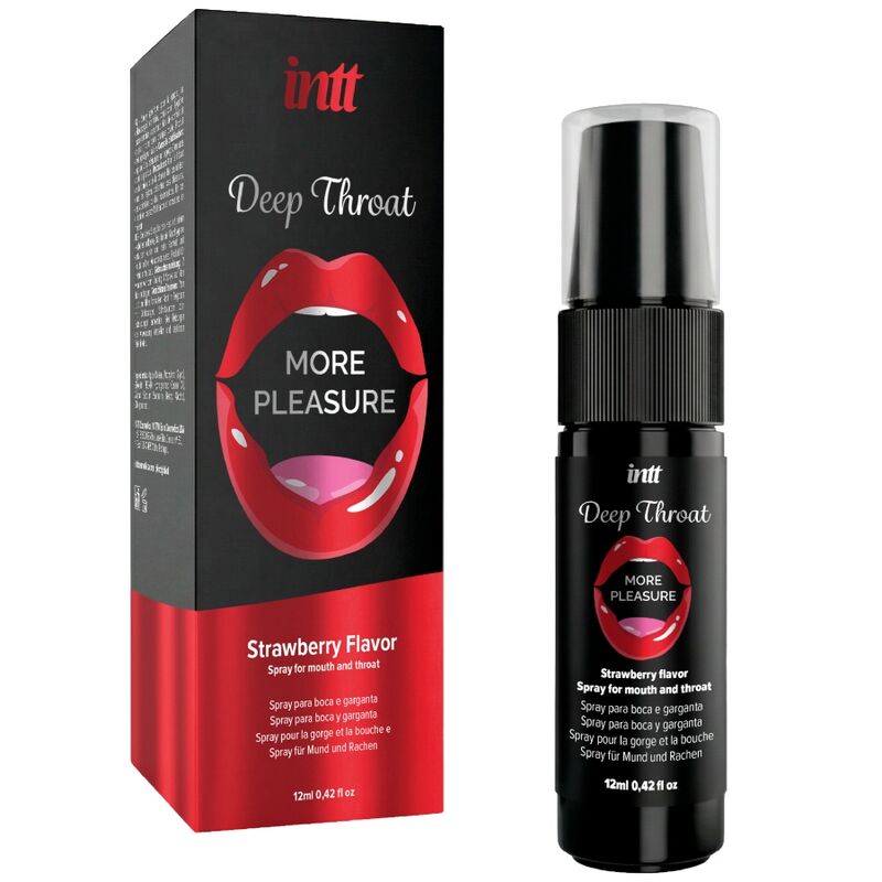 INTT - DEEP THROAT MORE PLEASURE ORALSOCKEL SPRAY JORDGUBBSMAK