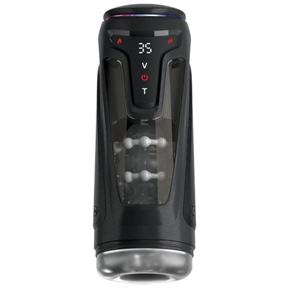 PDX ELITE - MOTO-BATOR PRO THRUSTING STROKER AUTOMATISK VIBRERANDE OCH VÄRMANDE MASTURBATOR 26.5 CM