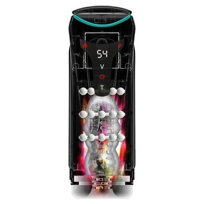 PDX ELITE - MOTO-BATOR PRO THRUSTING STROKER AUTOMATISK VIBRERANDE OCH VÄRMANDE MASTURBATOR 26.5 CM