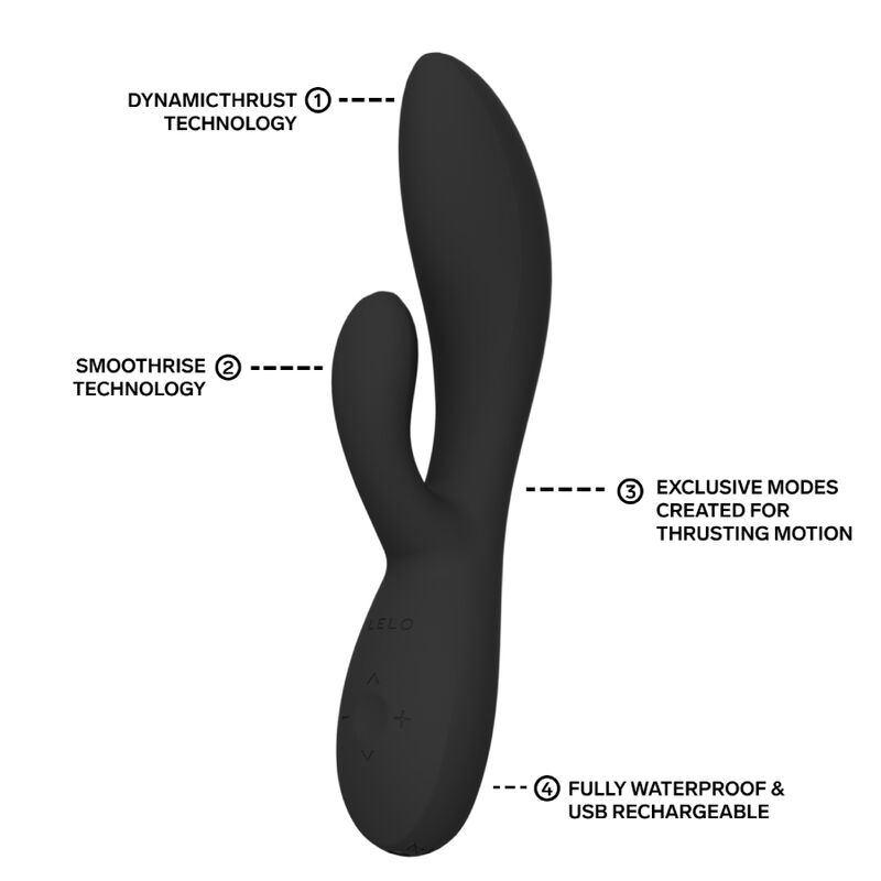 LELO - INA THRUST KANIN VIBRATOR MED STÖTFUNKTION SVART