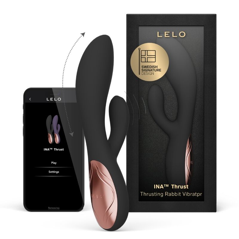 LELO - INA THRUST KANIN VIBRATOR MED STÖTFUNKTION SVART