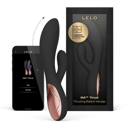 LELO - INA THRUST KANIN VIBRATOR MED STÖTFUNKTION SVART