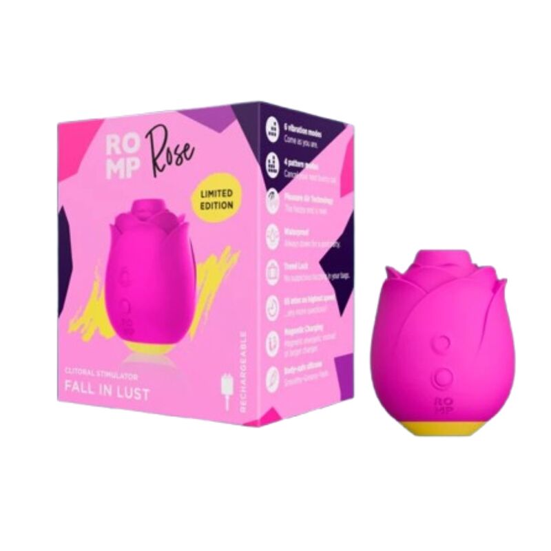 ROMP - ROSE 2.0 KLITORAL SUGVERKTYG ROSA FORMA BEGRÄNSAD UPPLAGA