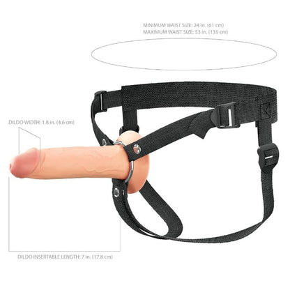 FANTASY X-TENSIONS ELITE - 20,3 CM IHÅLIG SILIKON REM-PÅ-DILDO