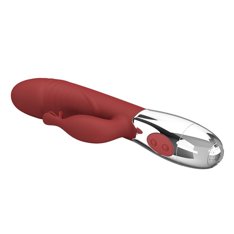 PRETTY LOVE - ROSEWOOD KANINVIBRATOR 30 FUNKTIONER USB-UPPLADDNINGSBAR RÖD