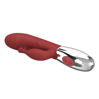 PRETTY LOVE - ROSEWOOD KANINVIBRATOR 30 FUNKTIONER USB-UPPLADDNINGSBAR RÖD