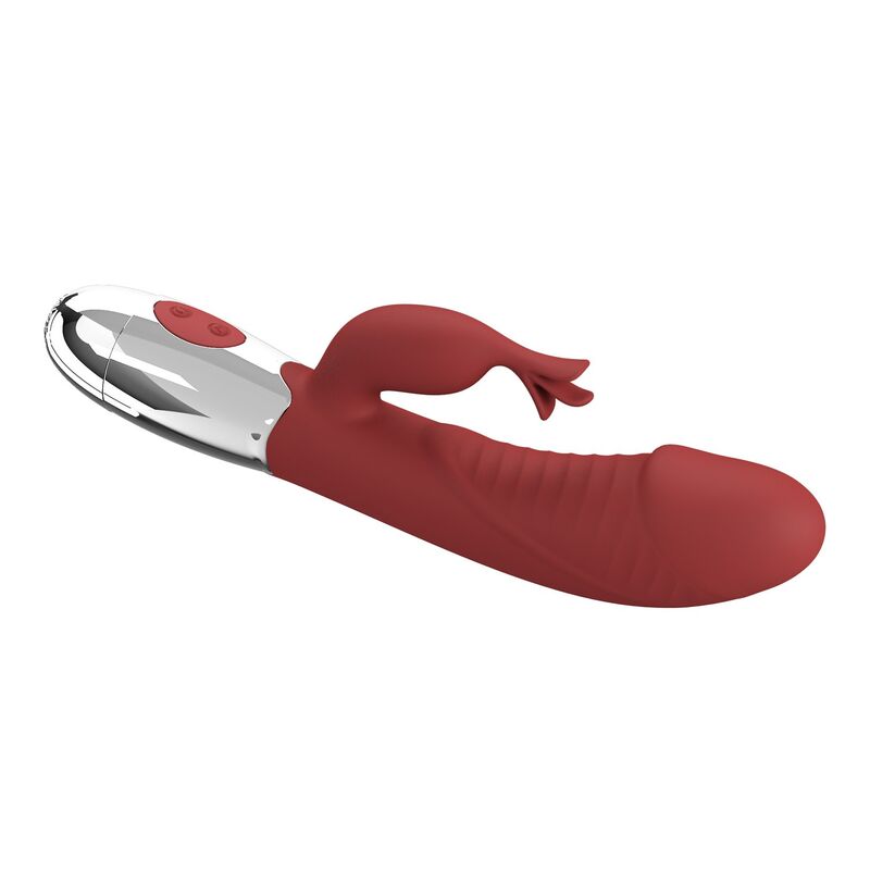 PRETTY LOVE - ROSEWOOD KANINVIBRATOR 30 FUNKTIONER USB-UPPLADDNINGSBAR RÖD
