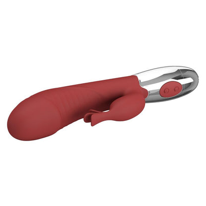 PRETTY LOVE - ROSEWOOD KANINVIBRATOR 30 FUNKTIONER USB-UPPLADDNINGSBAR RÖD