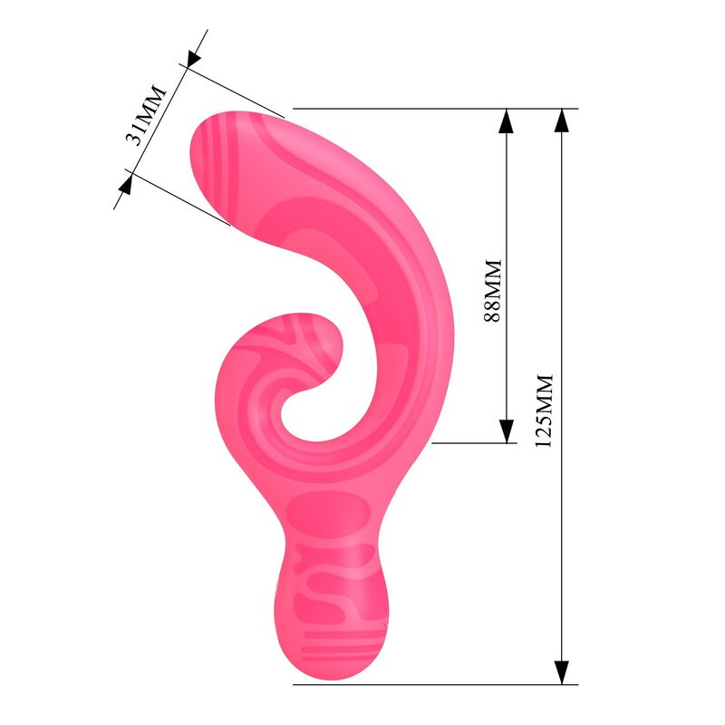PRETTY LOVE - VERITY USB-UPPLADDNINGSBAR DUBBELÄNDAD MASSAGEAPPARAT