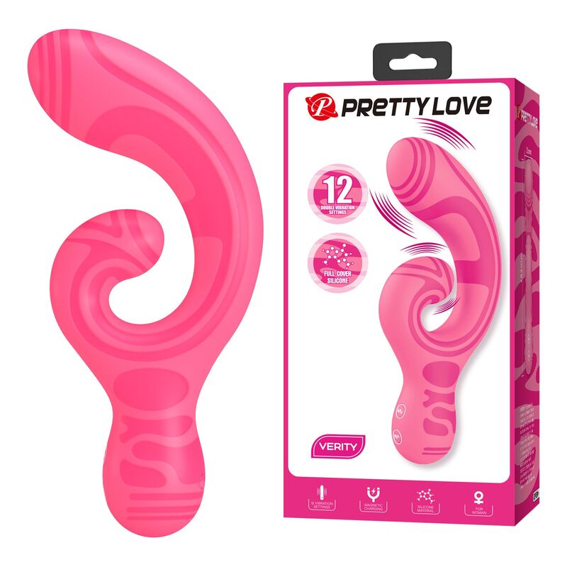 PRETTY LOVE - VERITY USB-UPPLADDNINGSBAR DUBBELÄNDAD MASSAGEAPPARAT