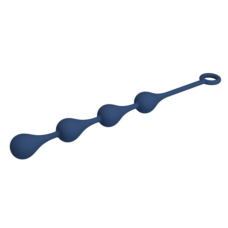 MR PLAY - ANALA KULOR I BLÅ SILIKON STORLEK M 33 CM