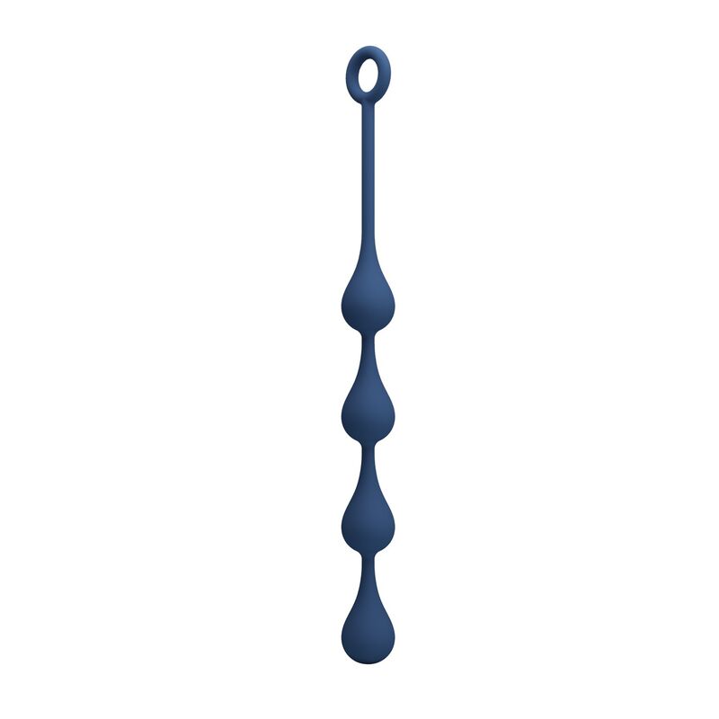 MR PLAY - ANALA KULOR I BLÅ SILIKON STORLEK M 33 CM