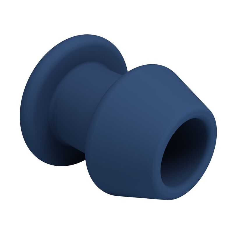 MR PLAY - JACK BLUE SILICONE HOLLOW ANAL PLUG STORLEK M