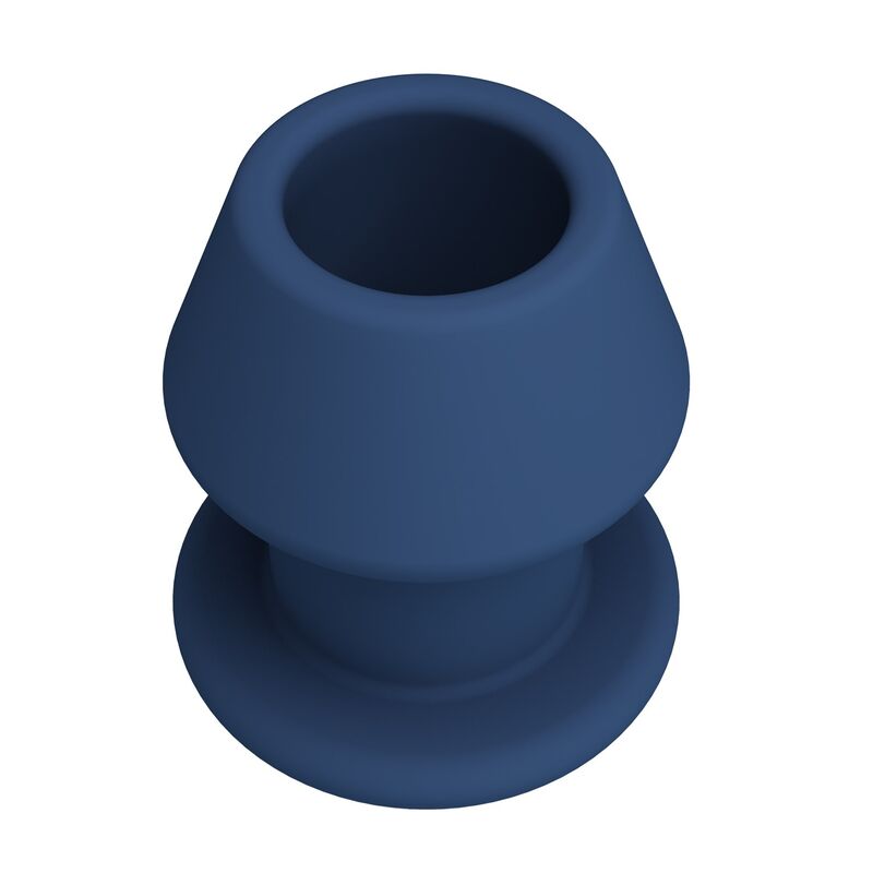 MR PLAY - JACK BLUE SILICONE HOLLOW ANAL PLUG STORLEK M