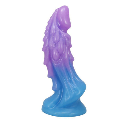 POWER MONSTERS – ATLANTEANS REALISTISK DILDO MED SUGPROPP 19 CM Ø 5 CM BLÅ & LILA