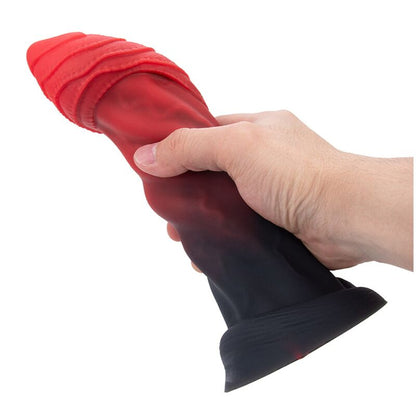 POWER MONSTERS - INFERNAL GOLIATH TVÅFÄRGAD FANTASY-DILDO I SILIKON 25 CM Ø 6 CM