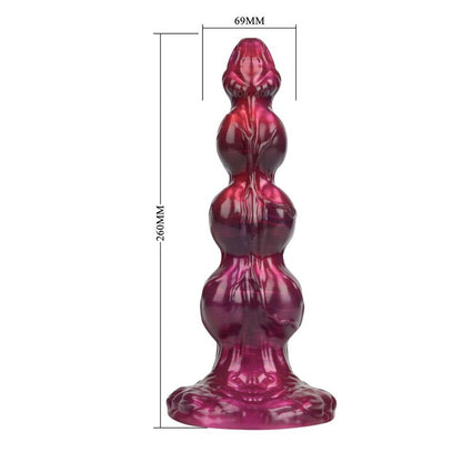 POWER MONSTERS - PRIMAL BEASTLORD ROSA GENOMSKINLIG FANTASY-DILDO I SILIKON 26 CM Ø 5 CM