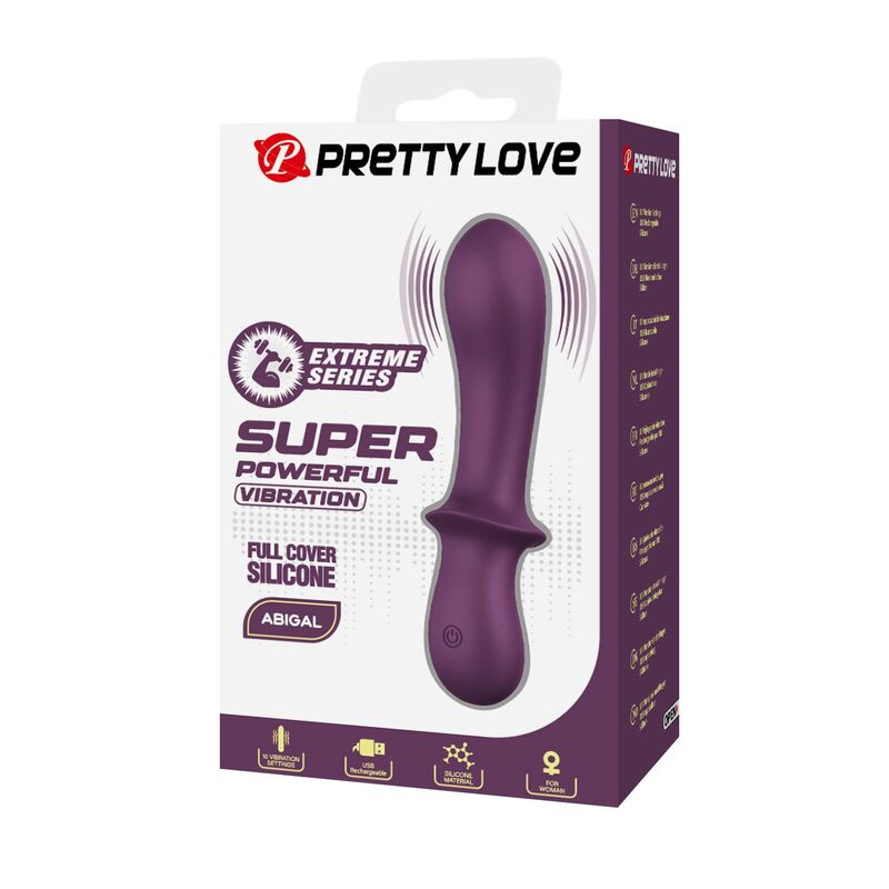 PRETTY LOVE - ABIGAIL UPPLADDNINGBAR VIBRATOR 10 FUNKTIONER LILA
