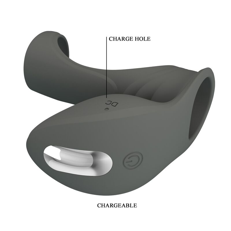 PRETTY LOVE - UPPLADDNINGBAR VIBRATIONSRING MED DUBBELSTIMULATOR