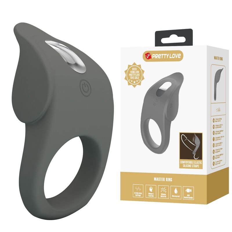 PRETTY LOVE - RECHARGEABLE FLEXIBLE SILICONE VIBRATING RING