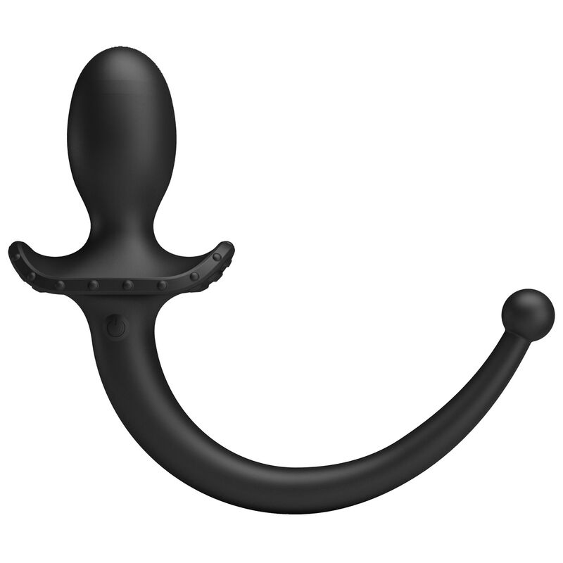 PRETTY LOVE - ANTHONY APP-STYRD ANAL- OCH PERINEUMVIBRATOR SVART