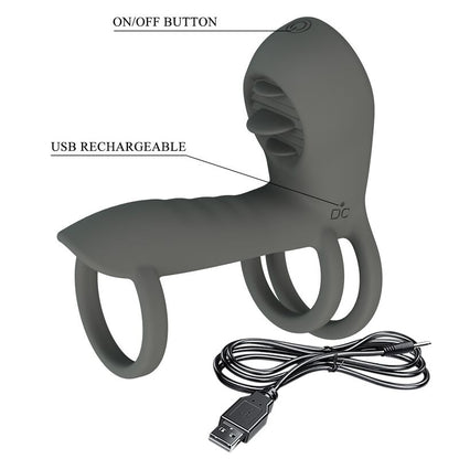 PRETTY LOVE - PEN SLEEVE MED DUAL STIMULERING OCH ORAL EFFEKT
