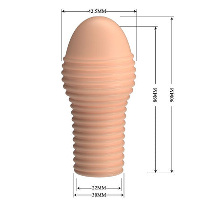 PRETTY LOVE - HOTTT PENIS SLEEVE GÖR DIN PENIS TJOCKARE NATURLIG FÄRG