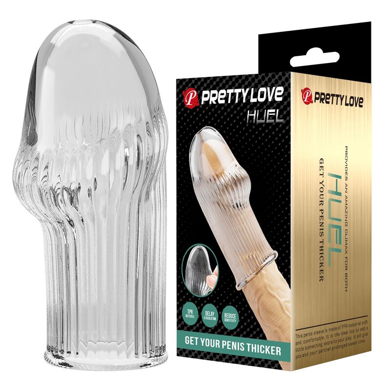 PRETTY LOVE - HUEL PENIS-HYLSA GÖR DIN PENIS TJOCKARE TRANSPARENT