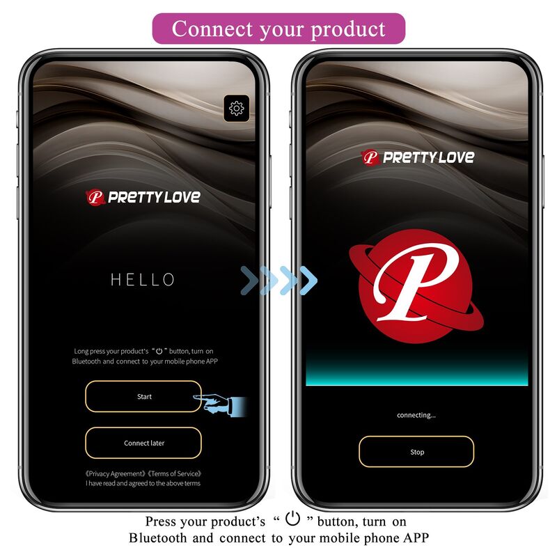PRETTY LOVE - PULSEN APP CONTROL VIBRATING EGG 12 FUNCTIONS USB RECHARGEABLE PINK
