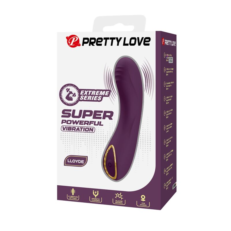 PRETTY LOVE - LLOYDE UPPLADDNINGBAR VIBRATOR 10 FUNKTIONER LILA